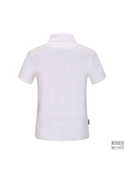 Polo t-shirts for men SKOGSTAD HOLMEDAL white