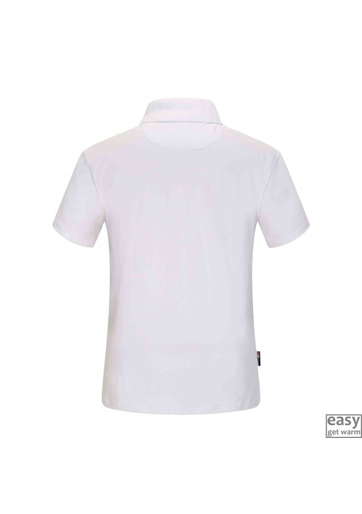 white tee shirt polo