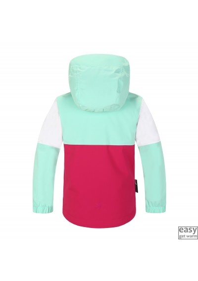 Spring jacket for kids SKOGSTAD VALLE pink mint