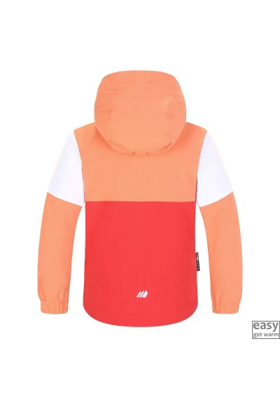 Spring jacket for kids SKOGSTAD VALLE warm orange