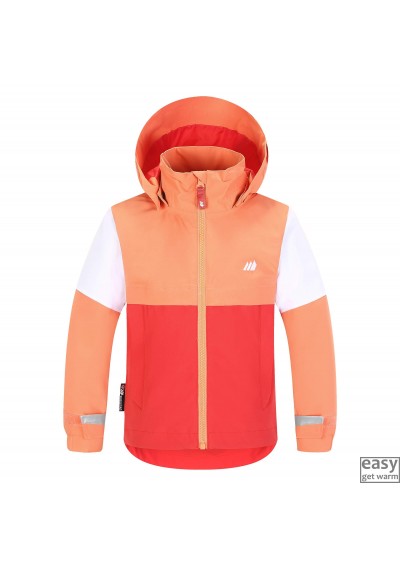 Spring jacket for kids SKOGSTAD VALLE warm orange