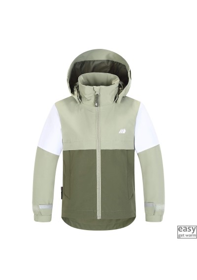 Spring jacket for kids SKOGSTAD VALLE green tea color