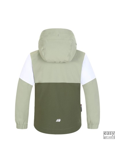 Spring jacket for kids SKOGSTAD VALLE green tea color