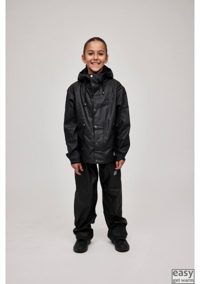 Vaikiškas lietaus drabužių komplektas SKOGSTAD ESPEVAER juoda