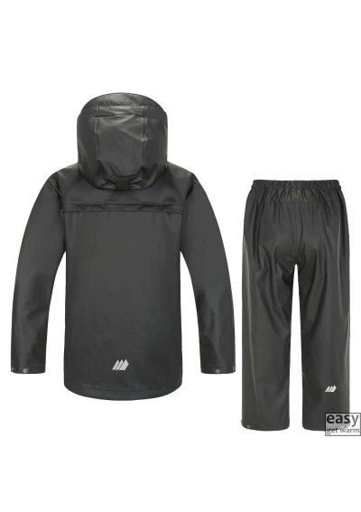Vaikiškas lietaus drabužių komplektas SKOGSTAD ESPEVAER juoda