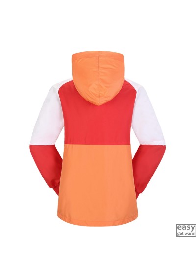 Lightshell jacket for women SKOGSTAD TJOME melon color