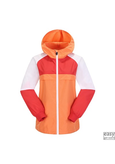 Lightshell jacket for women SKOGSTAD TJOME melon color