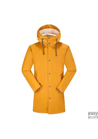 PU rain jacket SKOGSTAD VIKNA oker color