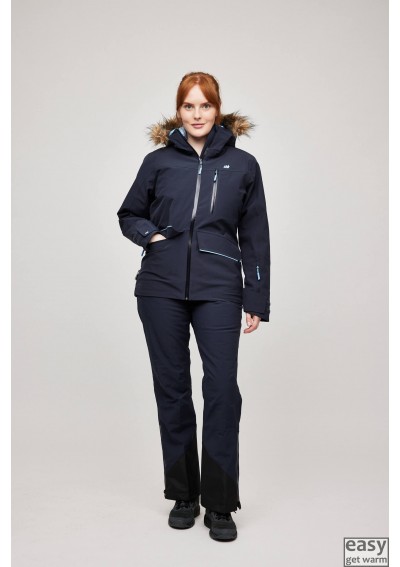 Skiing jacket for women SKOGSTAD VASSETDALEN dark navy