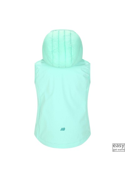 Insulated vest for kids SKOGSTAD GALDHOE lagoon