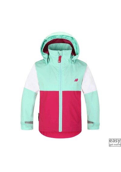 Spring jacket for kids SKOGSTAD VALLE pink mint