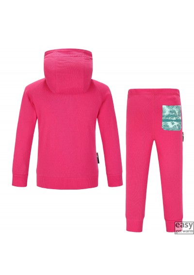 Organic cotton set for kids SKOGSTAD FLISRAM pink