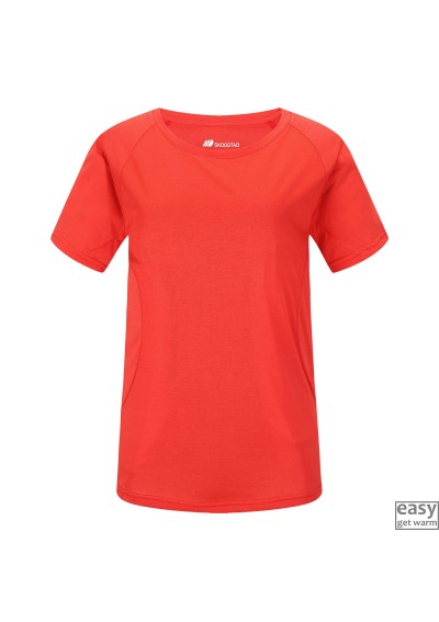 Technical t-shirts for women SKOGSTAD BRYN red