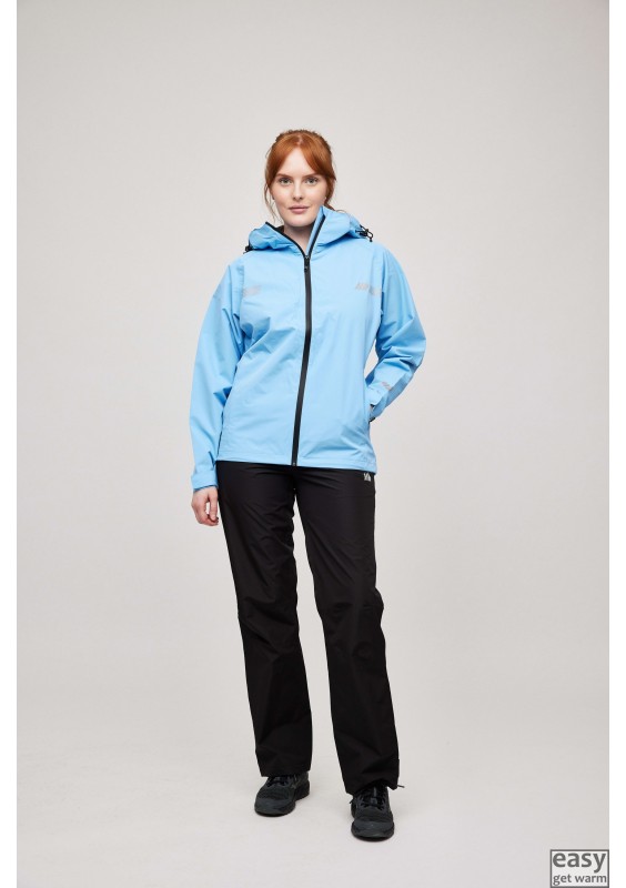 Rain jacket for women SKOGSTAD HILDRA blue