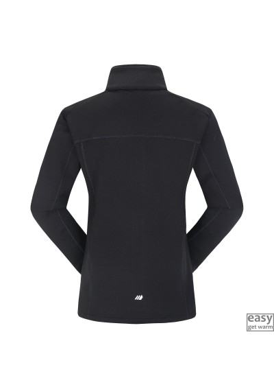 Technical fleece jacket for women SKOGSTAD ROD black