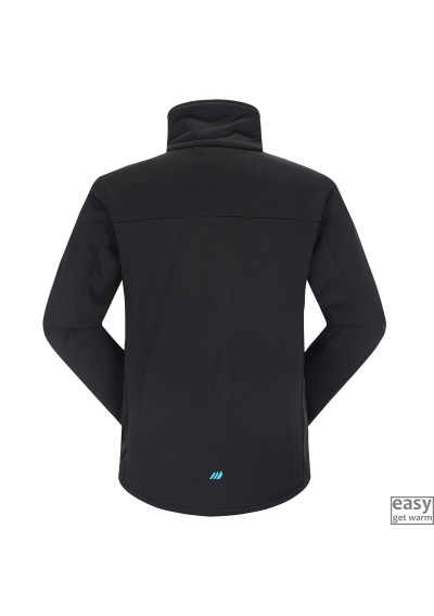 Technical fleece jacket for men SKOGSTAD HOGDE black