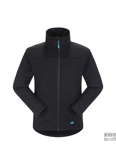 Technical fleece jacket for men SKOGSTAD HOGDE black