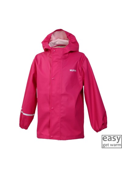 Rain jacket for kids HUPPA JACKIE pink