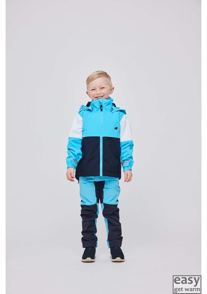 Spring jacket for kids SKOGSTAD VALLE blue