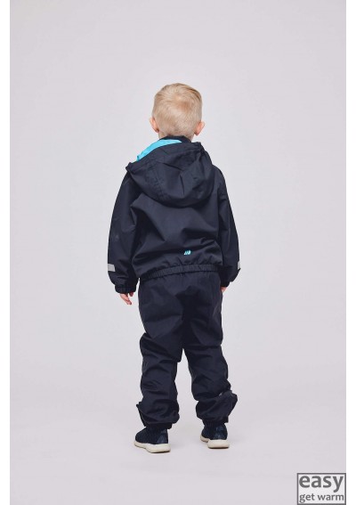 Spring jacket for kids SKOGSTAD REVDAL dark navy