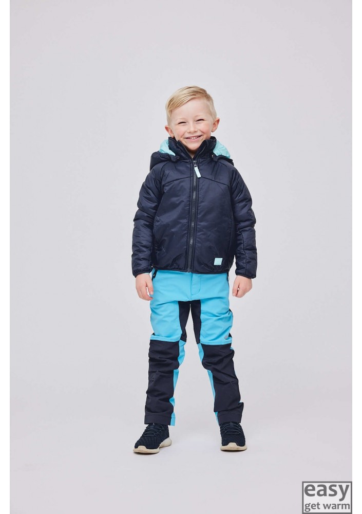 Spring PrimaLoft jacket for kids SKOGSTAD MUNINFJELL dark navy