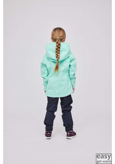 Spring jacket for girls SKOGSTAD MIDDALEN mint