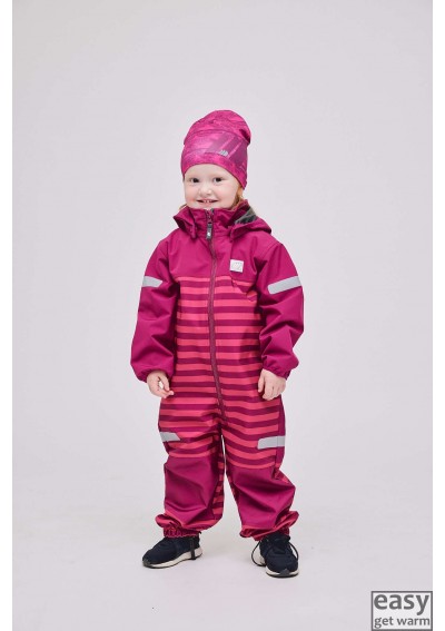 Softshell overall for kids SKOGSTAD STEINHAUG pink