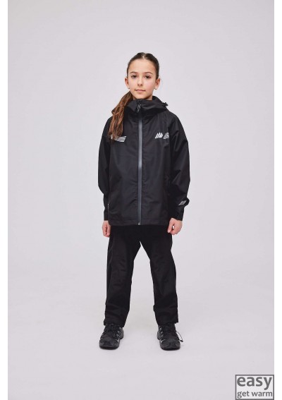 Rain jacket for kids SKOGSTAS RISOY black