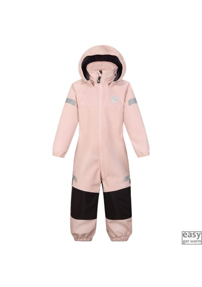 Softshell overall for kids SKOGSTAD STEINHAUG light pink