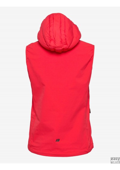 Insulated vest for women SKOGSTAD HOLATIDEN red