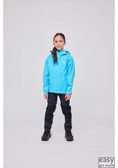 Spring jacket for girls SKOGSTAD MIDDALEN blue