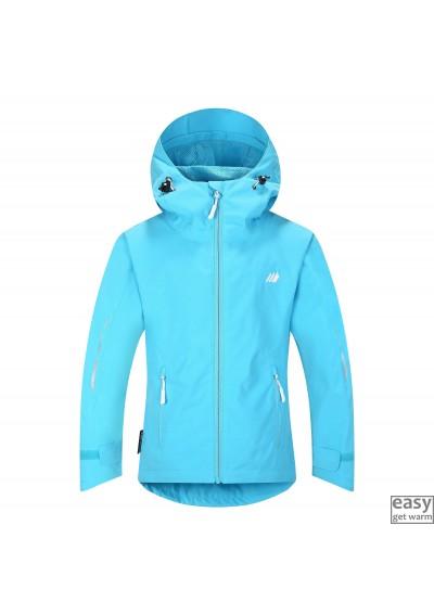 Spring jacket for girls SKOGSTAD MIDDALEN blue