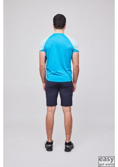 Vyriški sportiniai marškinėliai SKOGSTAD VATNE mėlyni