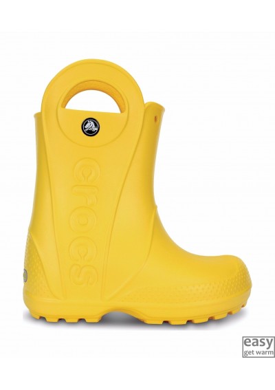 Crocs rain boots yellow