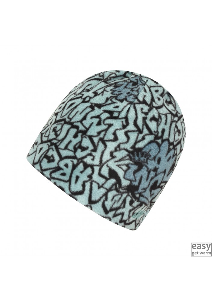 Fleece hat for kids SKOGSTAD KOLI oil blue