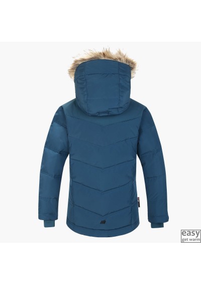 Re:Down jacket for girls SKOGSTAD ROLAND blue teal