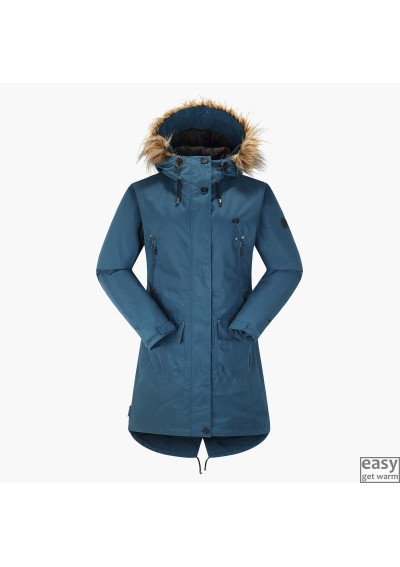 Winter-Autumn jacket for women SKOGSTAD SANDE blue teal