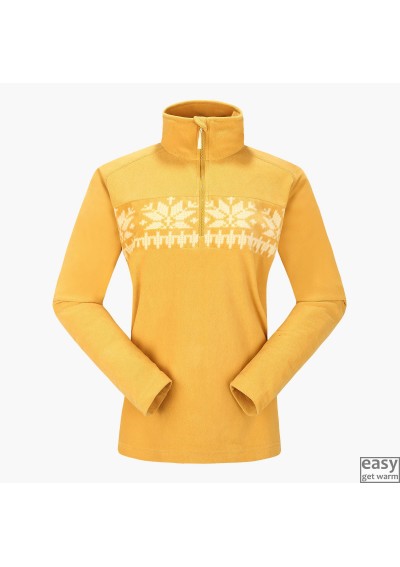 Fleece jacket for women SKOGSTAD HILDASTRANDA yellow