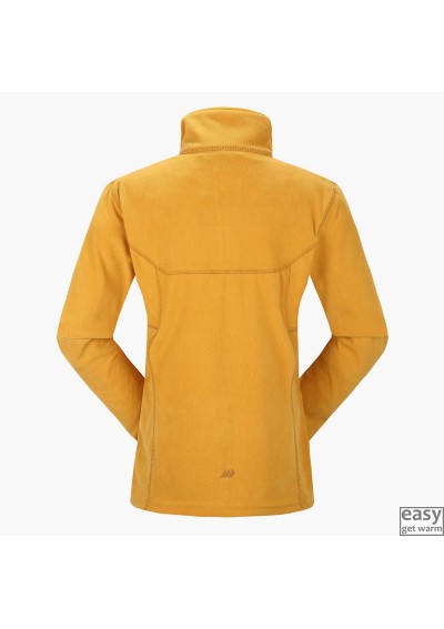 Fleece jacket for women SKOGSTAD TINNHOLEN yellow