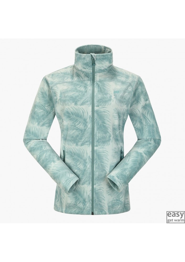 Fleece jacket for women SKOGSTAD TINNHOLEN oil blue