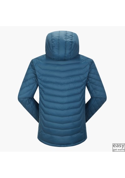 Spring-Autumn down jacket for men SKOGSTAD SALEN blue teal