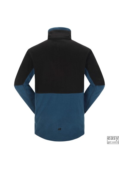 Vyriškas flisinis džemperis SKOGSTAD KLEIVANE tamsiai mėlynas