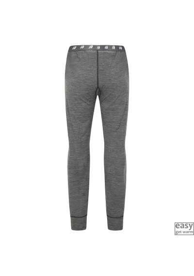 Thermo merino wool trousers for men SKOGSTAD ROSTENE dark grey