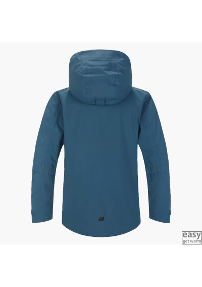 Spring autumn jacket for kids SKOGSTAD RY blue teal