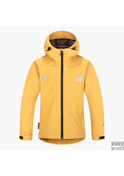 Rain jacket for kids SKOGSTAD RISOY yellow