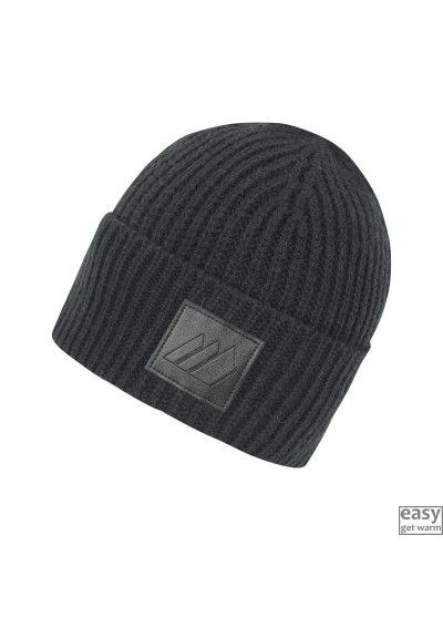Winter knitted hat for women SKOGSTAD BEITO black