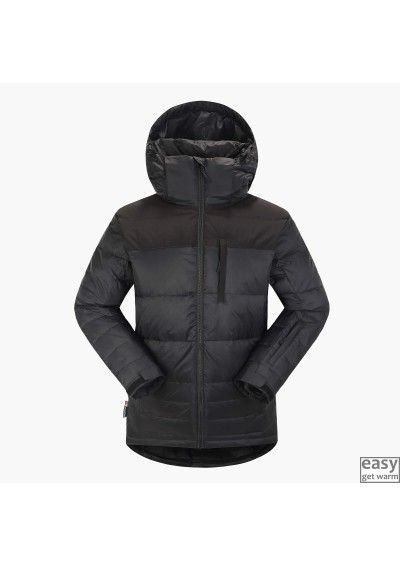 Winter RE:DOWN jacket for men SKOGSTAD SELVAGEN black