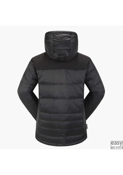 Winter RE:DOWN jacket for men SKOGSTAD SELVAGEN black