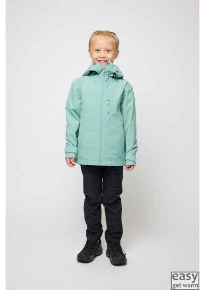 Spring autumn jacket for kids SKOGSTAD BLOMHOLA oil blue