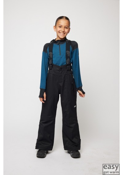 Winter skiing trousers for kids SKOGSTAD TORNFJELLET black
